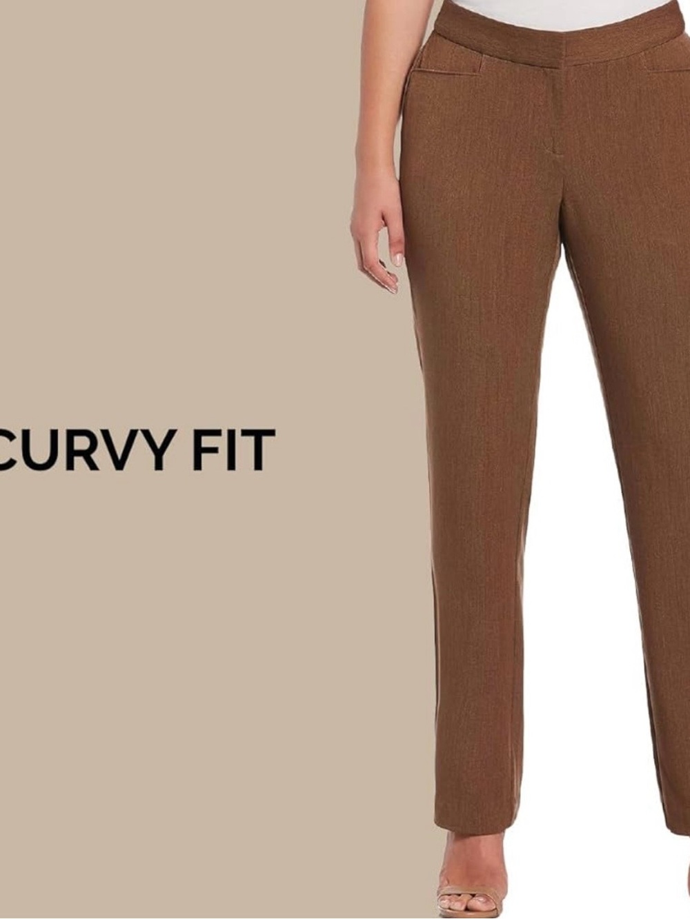 Rafaella women’s size 12 P curvy slim leg trousers new with tags
